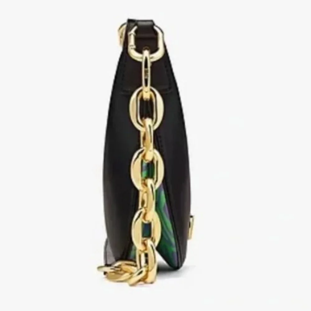 MCM Mode Travia Crescent Hobo Nappa Leather NEW BLACK, sold out everywhere - Picture 6 of 7